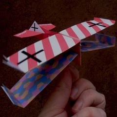 Udet Foldable Paper Airplane